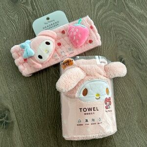 Sanrio My Melody Towel and Headband Set